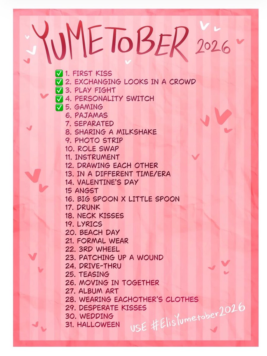 mrsmuramatsu's tweet photo. DAY 5 DONE LATE i need to lock in... matsu isn't that good at most games but since i fucking suck he feels like he's a CHAMPION 💢 #elisyumetober2026 #yumetwt #assclasstwt hi https://t.co/eF2FoEuv8m