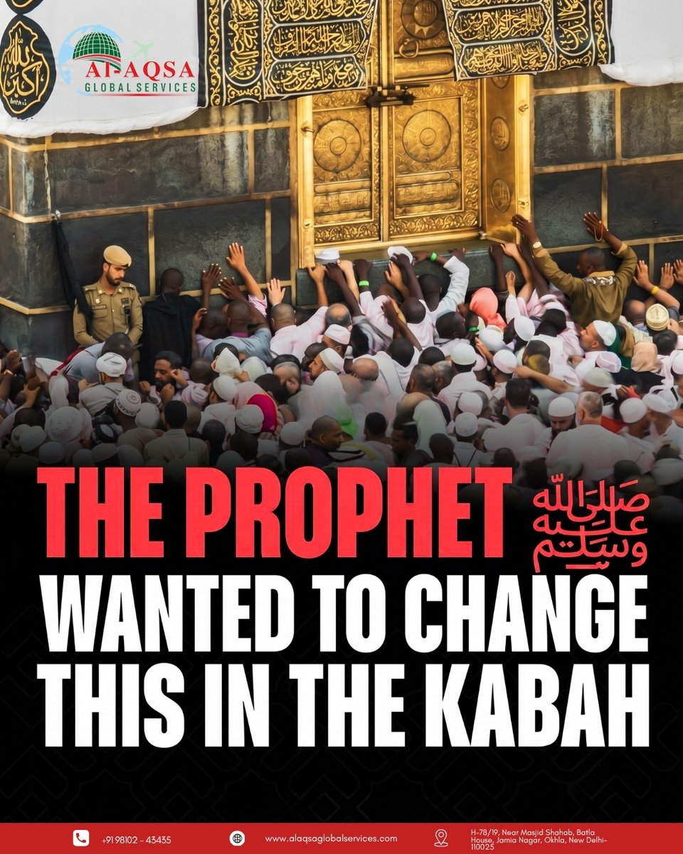 alaqsaglobal's tweet photo. Most people don’t know the Kaaba standing today isn't the one Ibrahim AS built. The Quraysh changed it. The Prophet ﷺ knew, and he wanted to restore it.❤️
.
.
.
.
.
.
.
#AlAqsaGlobalServices #kaabah #makkahmadinah #masjidalharam #ibrahimas #prophetmuhammadﷺ #seerah https://t.co/IekEXLbrQE