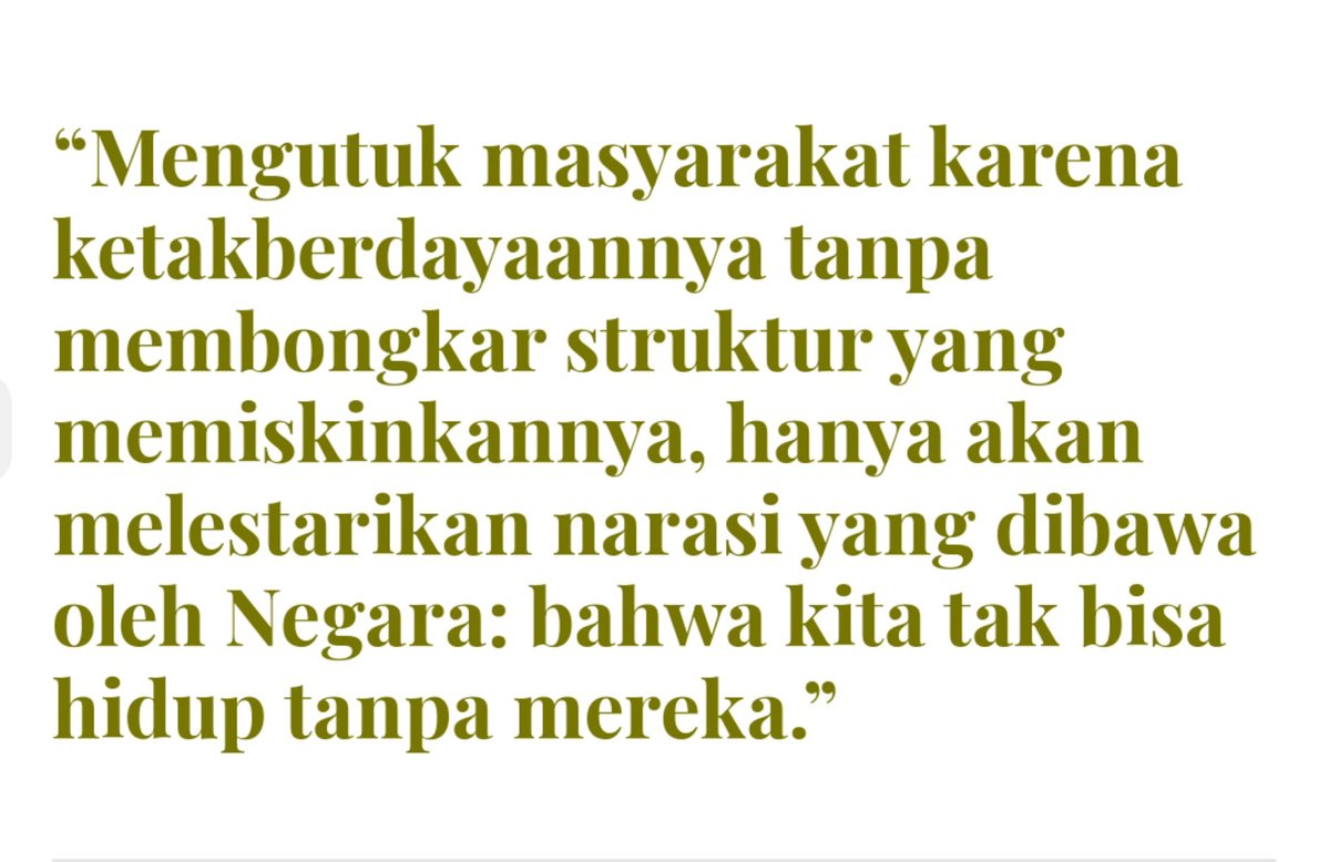 l_etrepoursoi's tweet photo. gunanya belajar Marxis dan seturut perangkat2 analisisnya biar bisa membaca posisi material, sehingga ga serampangan mencampur baurkan persoalan moral dan permasalahan struktural. https://t.co/zsF3hYtu9y
