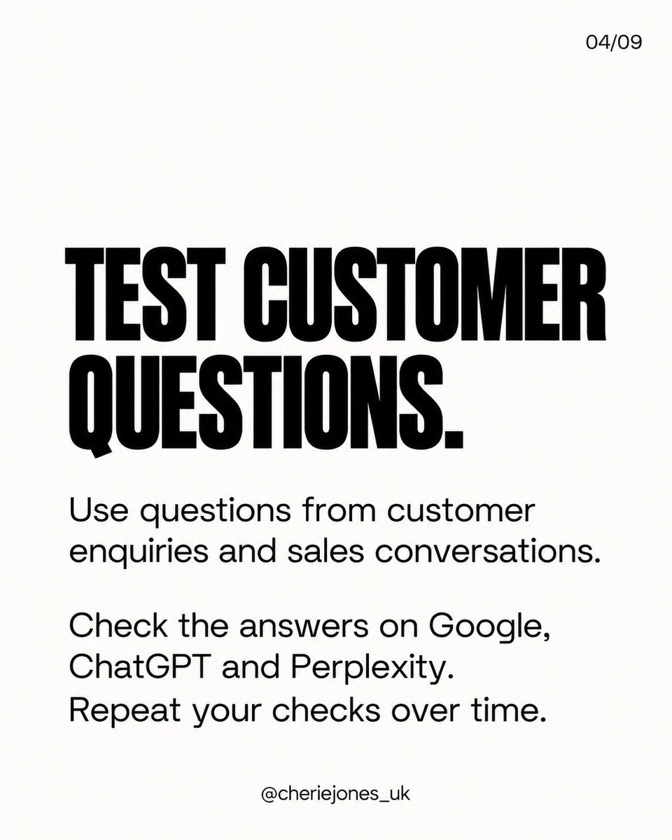 ckandjones's tweet photo. Help more customers find your business on Google and in AI search. More slides- continue in the comments

Get practical checks and a seven-day action plan. Reply PLAYBOOK for your free copy. https://t.co/NnMWC2rZMa