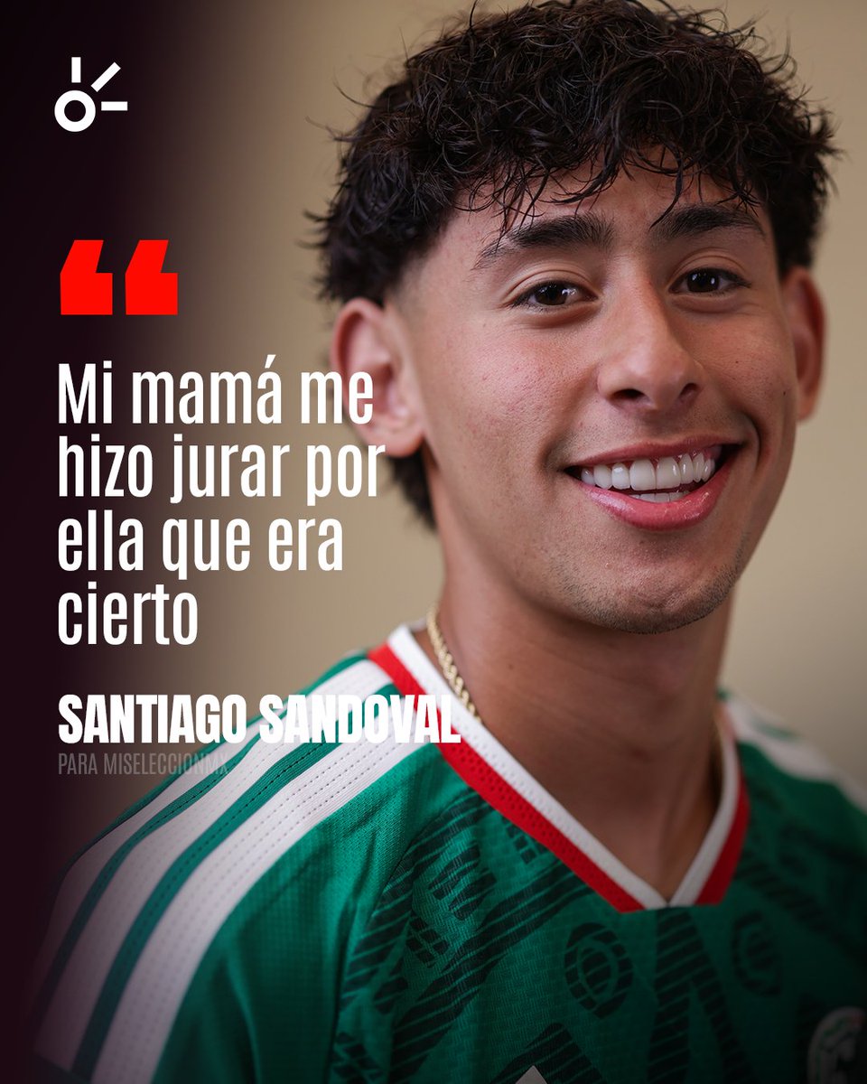 ClaroSports's tweet photo. 🇲🇽🥹 ¡MAMÁ ES EN SERIO... TE LO JURO!

Santiago Sandoval confesó que tuvo que jurarle a su mamá por su propia madre para que le creyera que lo habían llamado con la selección mayor

El futbolista de chivas comparte el sentimiento de recibir su primer convocatoria después de abrirse camino desde los procesos juveniles del Tri. Con apenas 19 años, Rafa Márquez le dio su primera oportunidad con la Mayor y ante Estados Unidos incluso recibió su primera titularidad

🥹 ¿Hasta dónde podrá llegar Santi?
