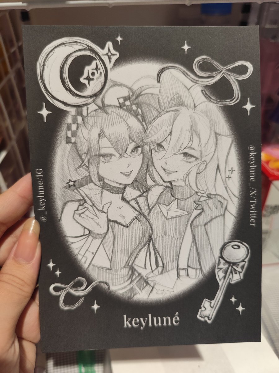 keylune_'s tweet photo. I had the most fun this year's cosmania onsite commissions 🩶✨ 

There was one more, but forgot to take a photo TT https://t.co/n1jJlYGo4v