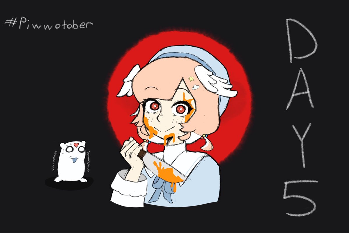 GoodMilk_'s tweet photo. Am I still in time for #piwwotober day 5?!?

-Pumpkin Carving-

Pilly gets a liiittle silly when the knife is involved…

…but we’re just carving pumpkins…right? https://t.co/yPcqFWV6n4