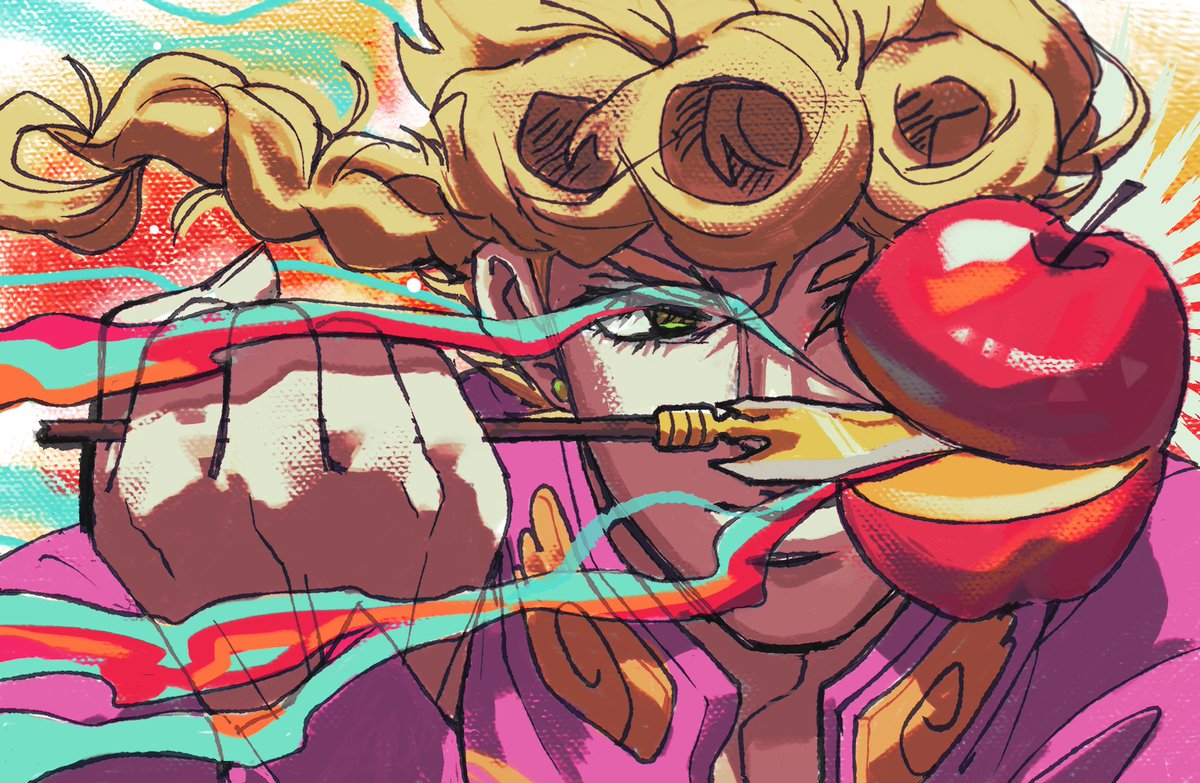 BJtK0321's tweet photo. #jjba #giorno 
Bad apple https://t.co/u8OcPn4wvC