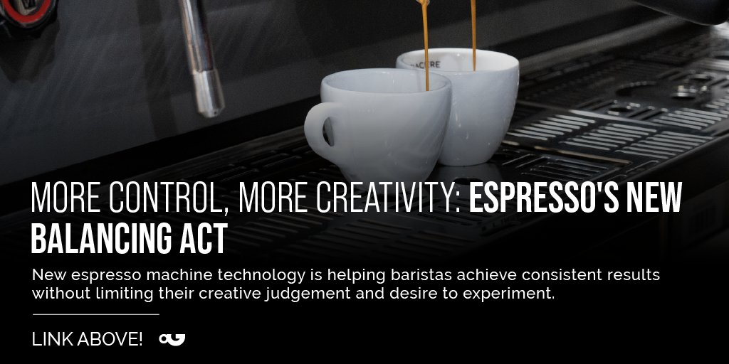 PerfectDailyG's tweet photo. New #espressomachine technology helps #baristas achieve consistent results without limiting their creative judgement or desire to experiment.👉

https://t.co/X36VKnzSbx https://t.co/0V7JrZrcE4