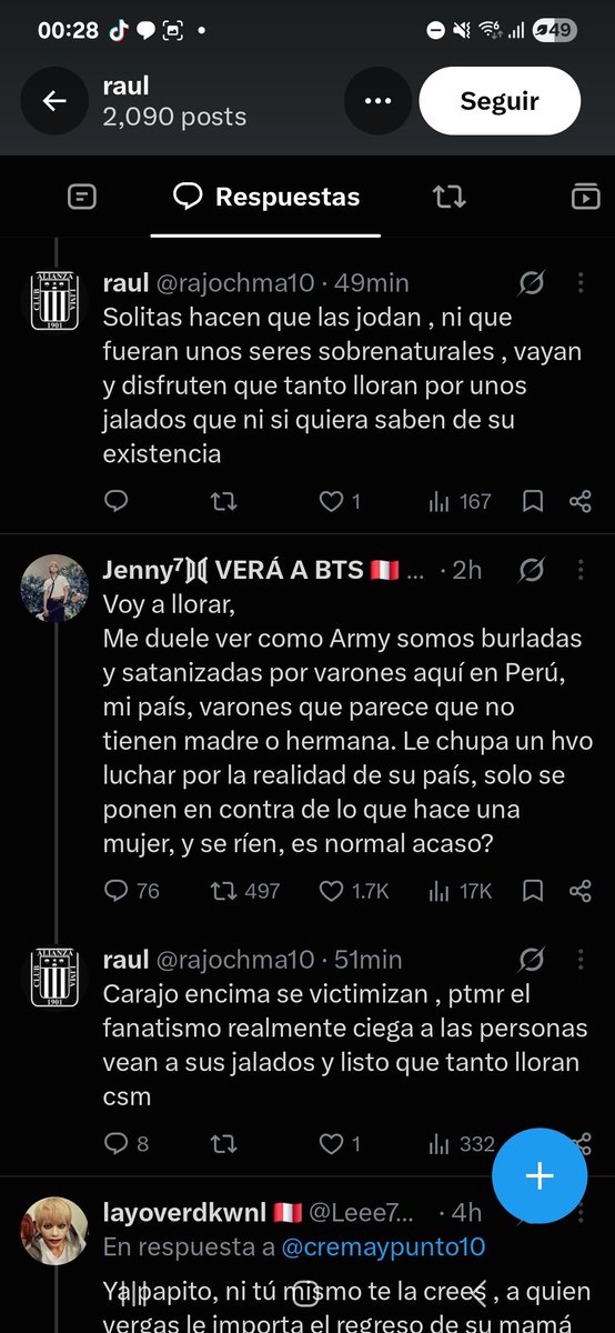 awakening_ot7's tweet photo. @rajochma10 @Minniemoins Puse "no generalizo" si lees? O solo entiendes lo q quieres y decirles jalados es xenofobo pero claro eso no lo vas a aceptar vrdad? Pero bueno supongo q asi te educaron, pq no vas a reclamar algo q si importa en ves de estar acá https://t.co/9A51VZ0asB