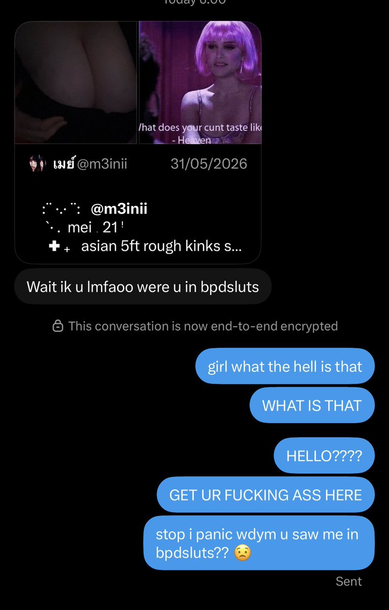 m3inii's tweet photo. someone pls what is bpdsluts?? im scared https://t.co/8E5XXAoJBN