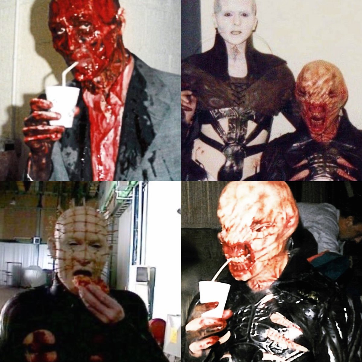 cinemetary's tweet photo. behind the scenes of HELLRAISER (1987) https://t.co/oj0xNEMQCH