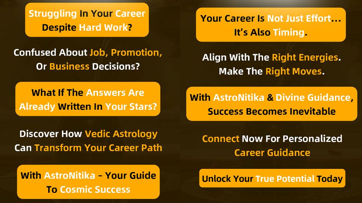 AstroNitika's tweet photo. Why Am I Not Progressing Despite Hard Work?

https://t.co/bHa5o9Erw0

Career Progress • Kundli • Vedic Astrology • Planetary Influences • Life Guidance
#CareerProgress #Kundli #VedicAstrology #PlanetaryInfluences #LifeGuidance https://t.co/7ZKvXPEKy3
