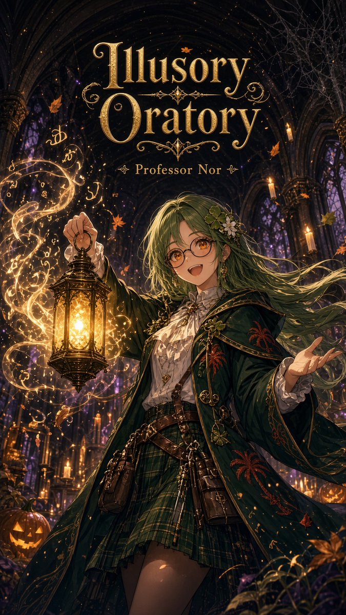IAmNor6's tweet photo. Wanna do a spell with me? Professor #Nor/#OmcaVT teaching Illusion Magic apparently! #AIart. https://t.co/7WllNWXYnv