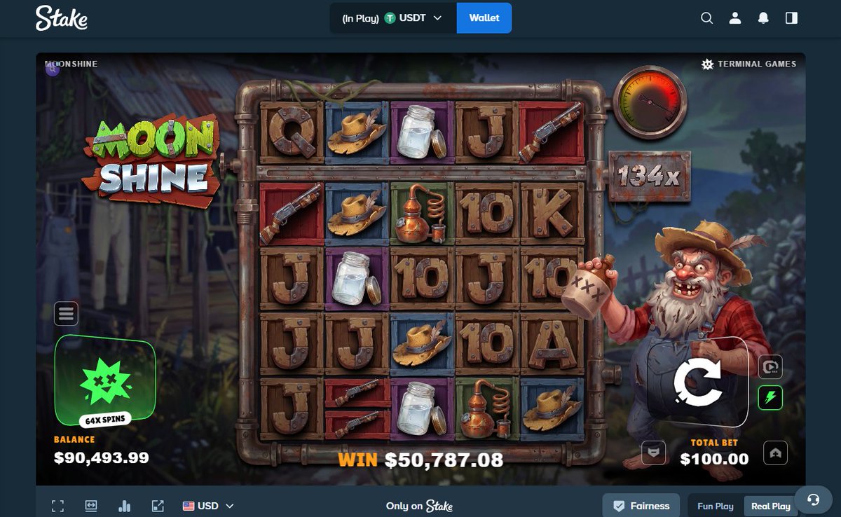 Funnyhoodvidz's tweet photo. THIS IS MY NEW FAVORITE GAME. THE 64X SPINS ON THIS MOONSHINE GAME IS CRAZY. THIS MIGHT BE THE NEW WAYLANDERS.

Tipping out a few!!! 

Must follow me, like, repost, and include stake name or usdt address. https://t.co/CK1LcpSEjo