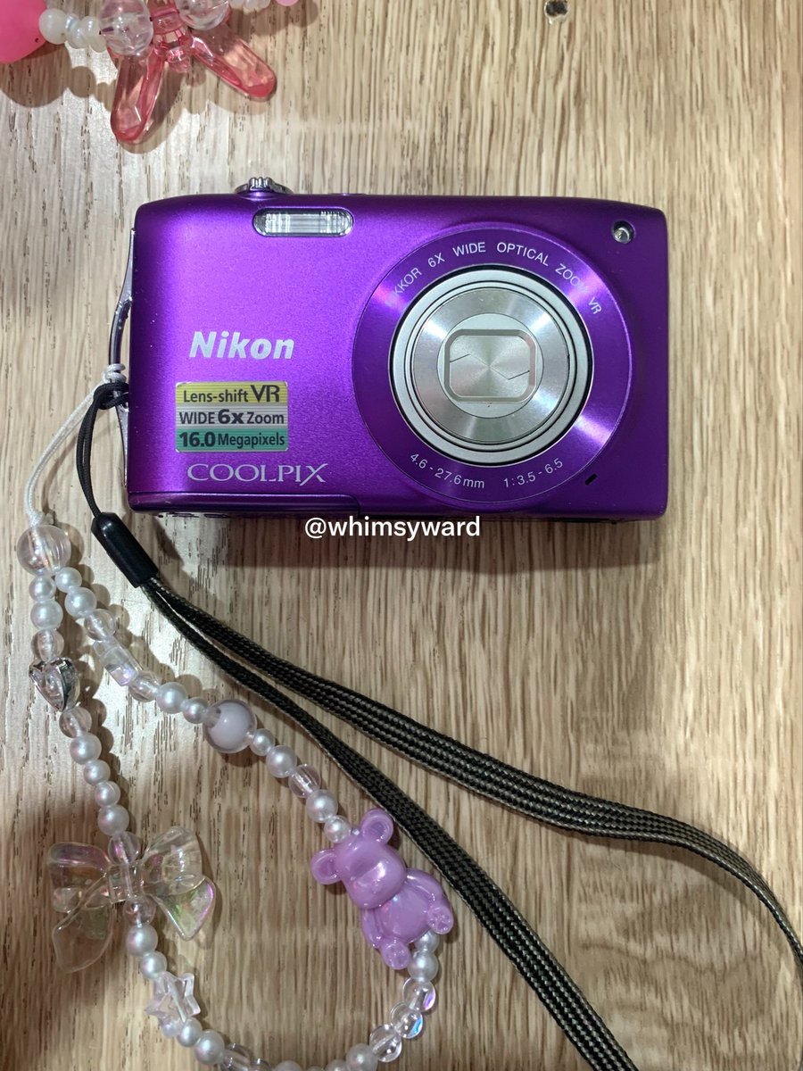 whimsyward's tweet photo. wts — want to sell 💜

nikon coolpix s3300 in purple 💜

no minus
kelengkapan fullset yaa 

💰1.500
🍊shopee avail (+adm)
t. digicam kamera digital camera sony canon #zonauang https://t.co/4b4YEGOZmz
