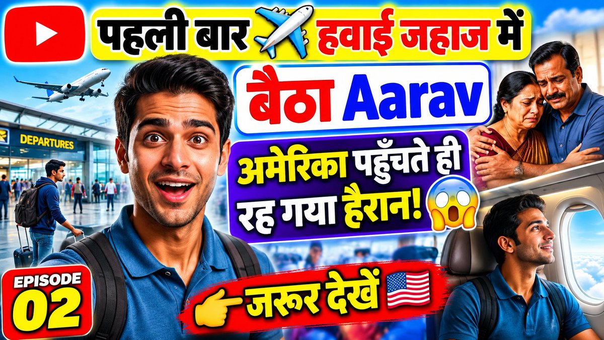 5vaa_creations's tweet photo. https://t.co/YN6DE8mkDJ

👉 ✈️ पहली बार हवाई जहाज में बैठा Aarav, अमेरिका पहुँचते ही रह गया हैरान! 😲🇺🇸

Like
Comment
Subscribed
Share https://t.co/p6viBKF0pk
