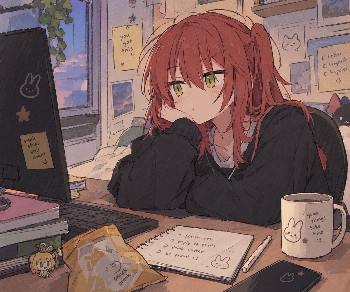 mahadou19's tweet photo. just a little reminder to slow down and breathe
#cozyvibes #latenight #animevibes #mood https://t.co/vQFtTS8zNb