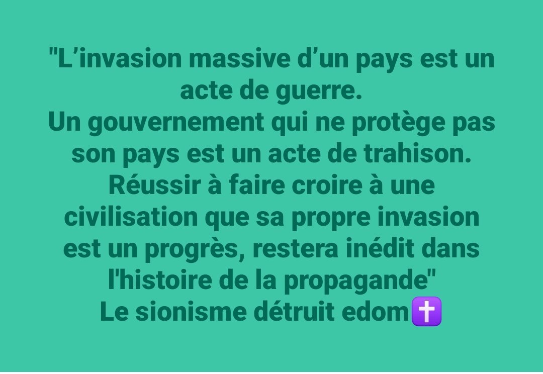 PatRowvitt's tweet photo. @LBleuBlancRouge Droit de retrait... Tous les établissements sans enseignants jusqu'à ce que l'armée renvoie les africains en Afrique nord &amp;sud. https://t.co/6xBZXo96Av
