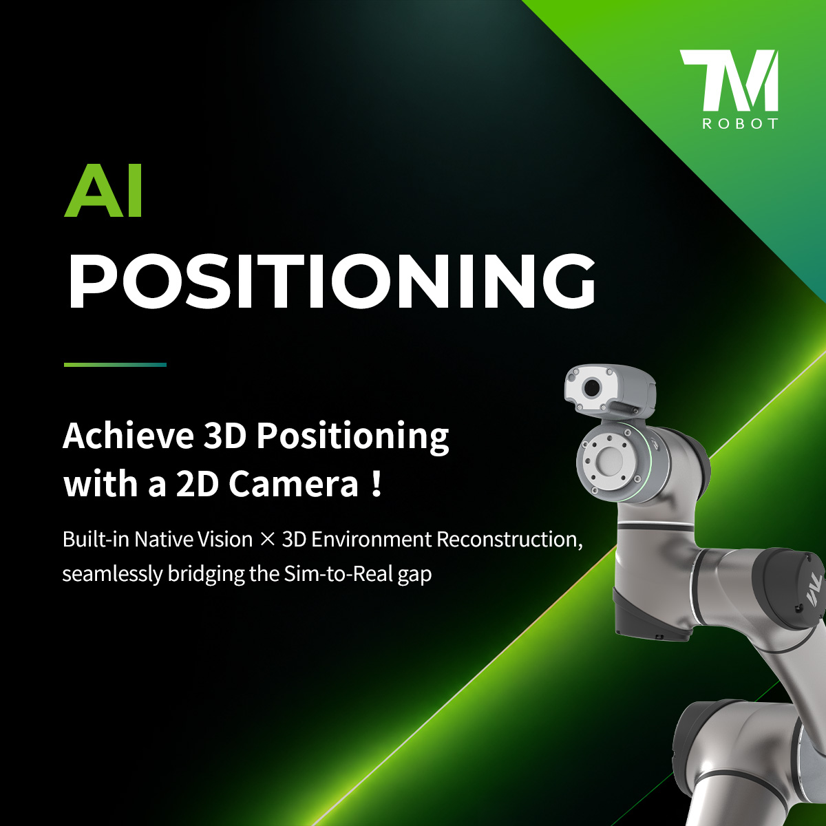 techmanrobot's tweet photo. AI positioning takes 2D vision into 3D applications. Techman Robot delivers 3D positioning, environment reconstruction, and TMscene virtual validation. Swipe to explore.

#TM #tmrobot #techmanrobot #AI #TMAICOBOT #cobot #SimToReal https://t.co/1ZORuz2KE6