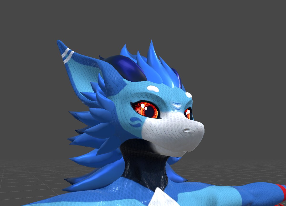 aerothenardo's tweet photo. Kinda wanna break up the light face colors with something, any ideas for something on the muzzle? https://t.co/GmID8o5NZe