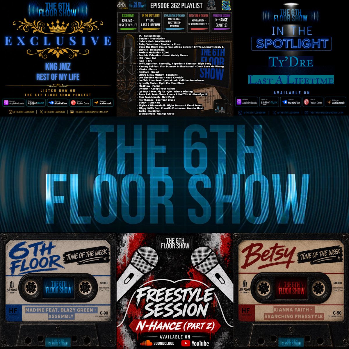 The6thFloorShow's tweet photo. Episode 362 #OutNow Exclusive by @TruKngJmz #InTheSpotlight @TyDreBH &amp; #TuneOfTheWeek picks from Mad1ne &amp; @KiannaFaith #The6thFloorShow 

https://t.co/Oar8gpIC5F

https://t.co/U4CnanyUm3

https://t.co/CqdsyVgHv4

https://t.co/3gPmwzo1y4

https://t.co/RaWKDC9BeD https://t.co/U0HXNWSvhO