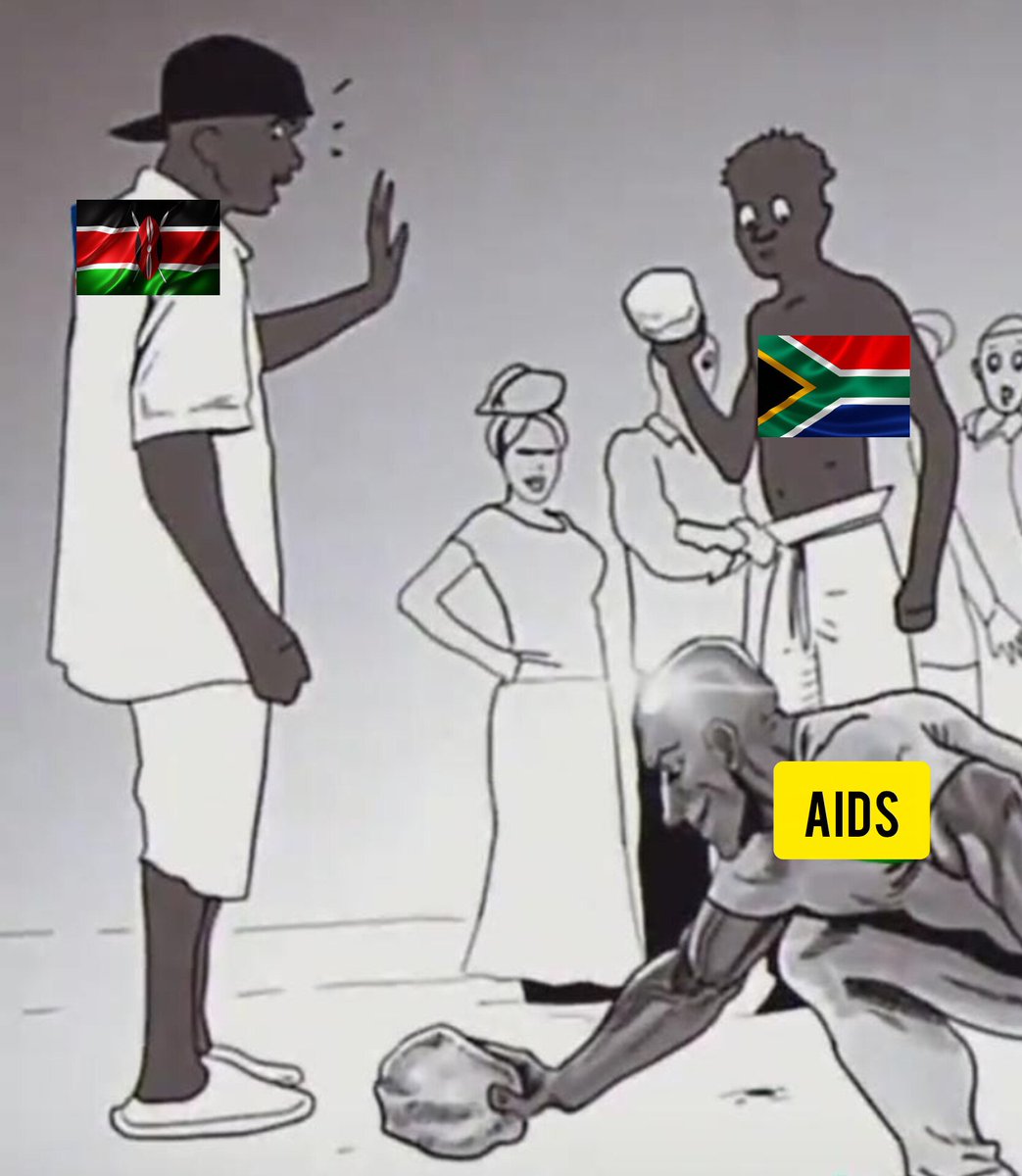 Entr_dawood's tweet photo. Kenyans Vs South Africa😆😂 https://t.co/845vJCLxc5
