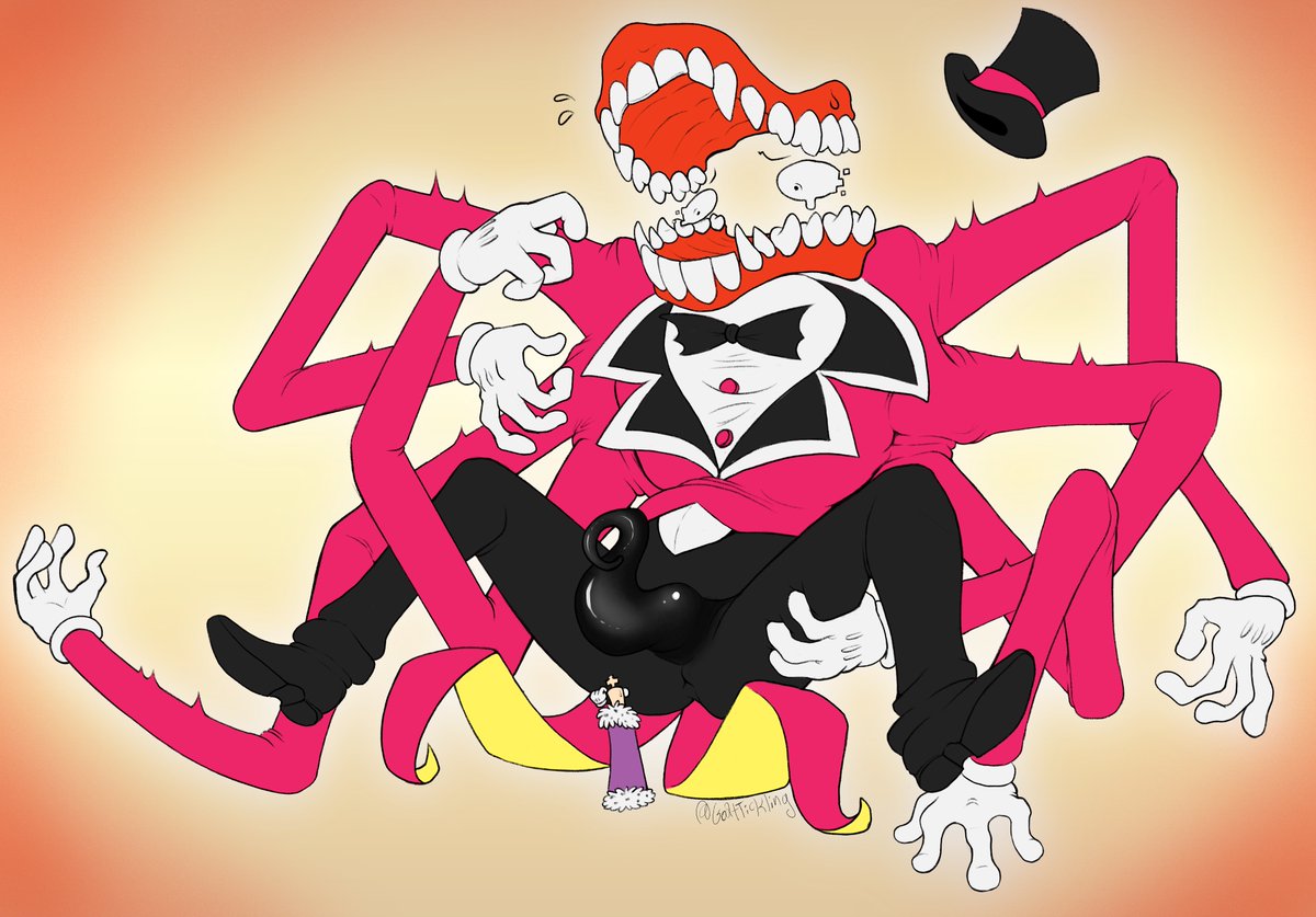 GoatTickling's tweet photo. He lost his hand in there. [ #SweetToothTober Day 5: "Size Difference" #MicroMacro #TADCNSFW #Genitalcircus #RoyalTeeth ] https://t.co/QulSQQLfwD