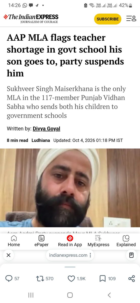 ravisjaiswal1's tweet photo. @abhijeet_dipke @Meta I think it is kindness to block his own party's leader when he exposes @AamAadmiParty . https://t.co/rzSr51xbTH