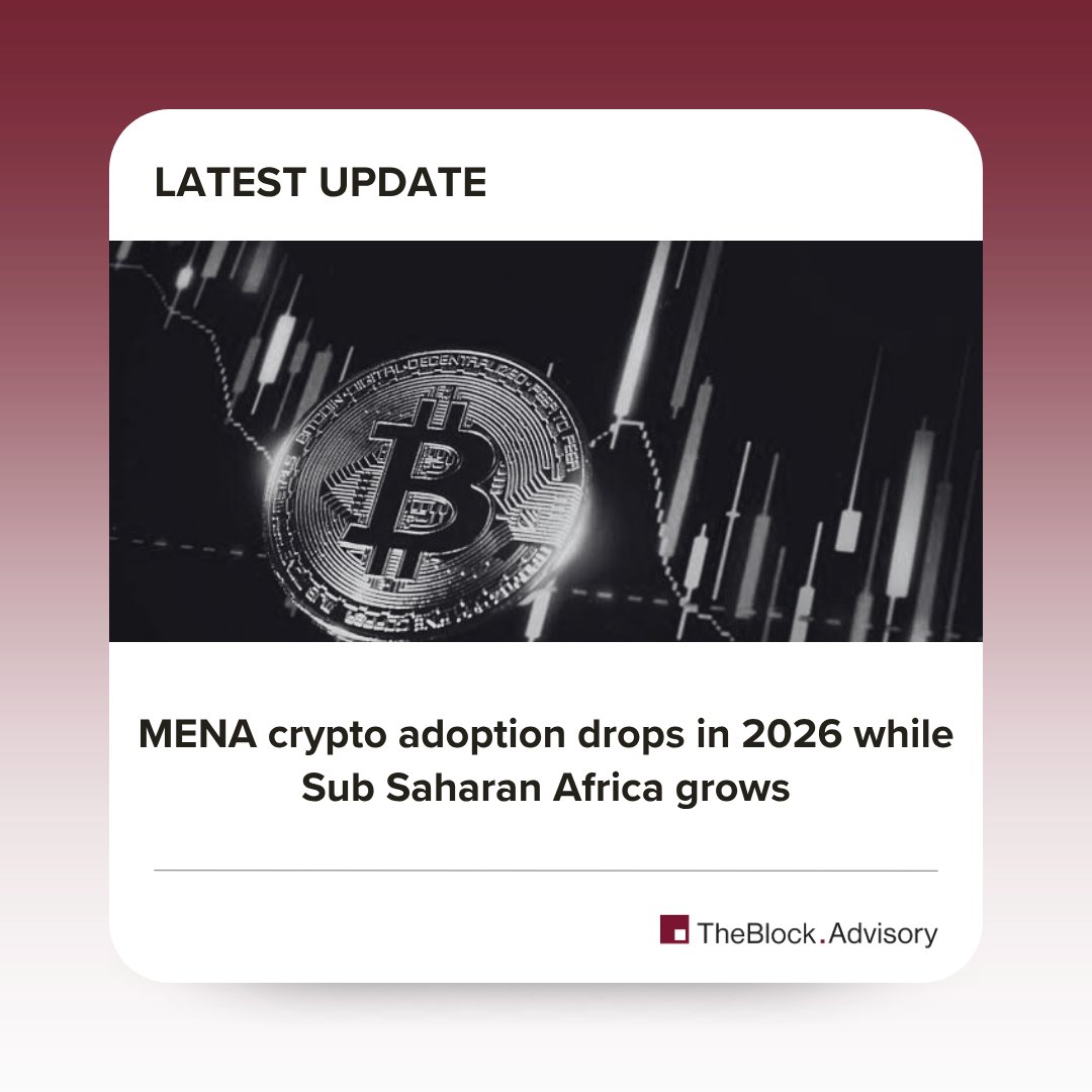 VA_TheAdvisory's tweet photo. 📊 Chainalysis 2026 Adoption Index: MENA dropped. Sub-Saharan Africa grew 13.4%.
No GCC country in the global top 20. Türkiye holds the region's only spot at #20.
The regulation is there. The adoption needs to catch up.
https://t.co/DXeKHrLNqX
#TheBlockAdvisory #DubaiCrypto https://t.co/P58jImvUDR