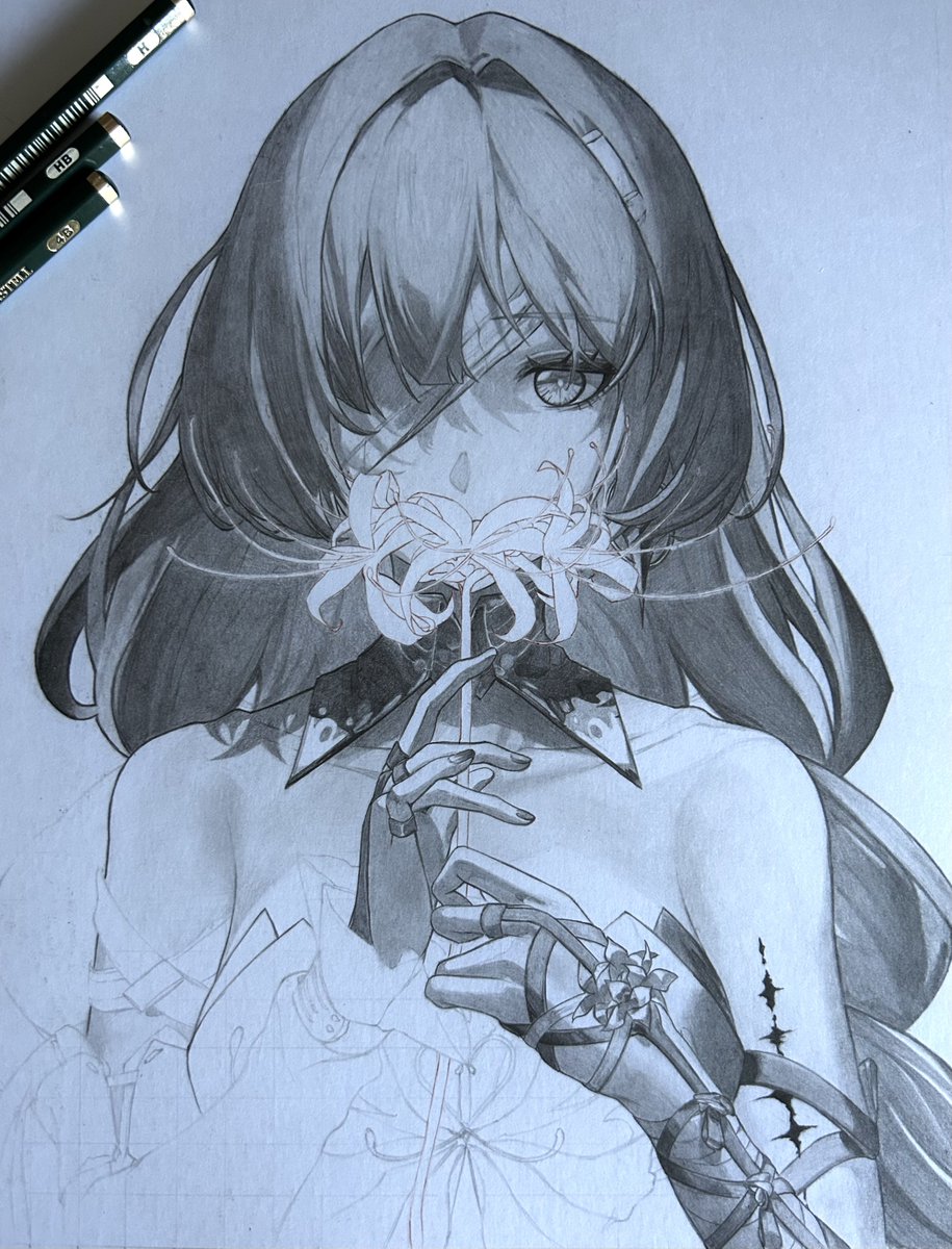 na2_Ava93's tweet photo. ガンプラばっか作ってて全く進んでません、今月中には完成させます。 #模写 https://t.co/YqgRRr8tZU