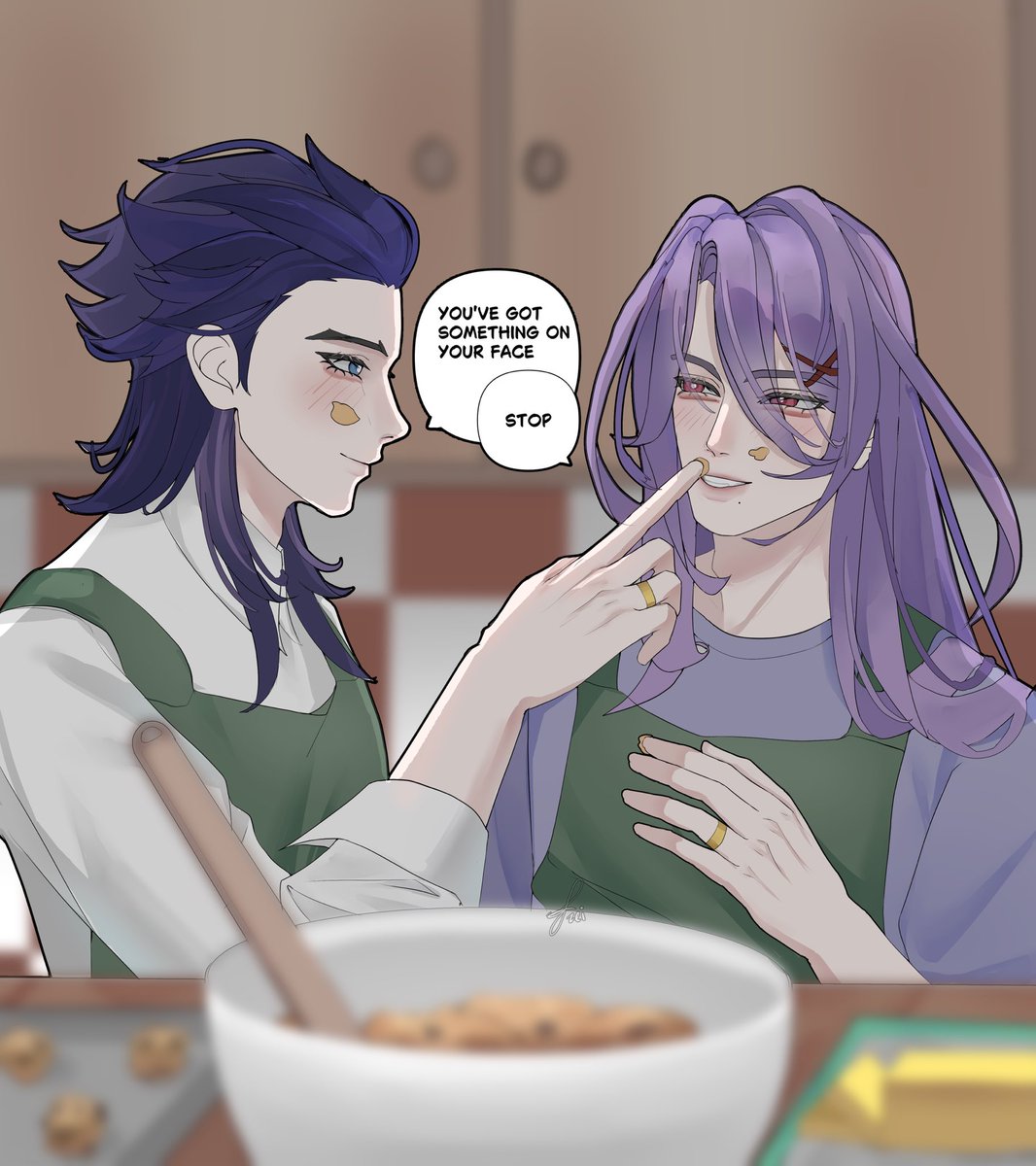 genosiadict's tweet photo. #piertatyr (giving the before divorced vibes idk) 

#hyroptatyr #pierro #GenshinImpactㅤ https://t.co/5A5WoXHQkr