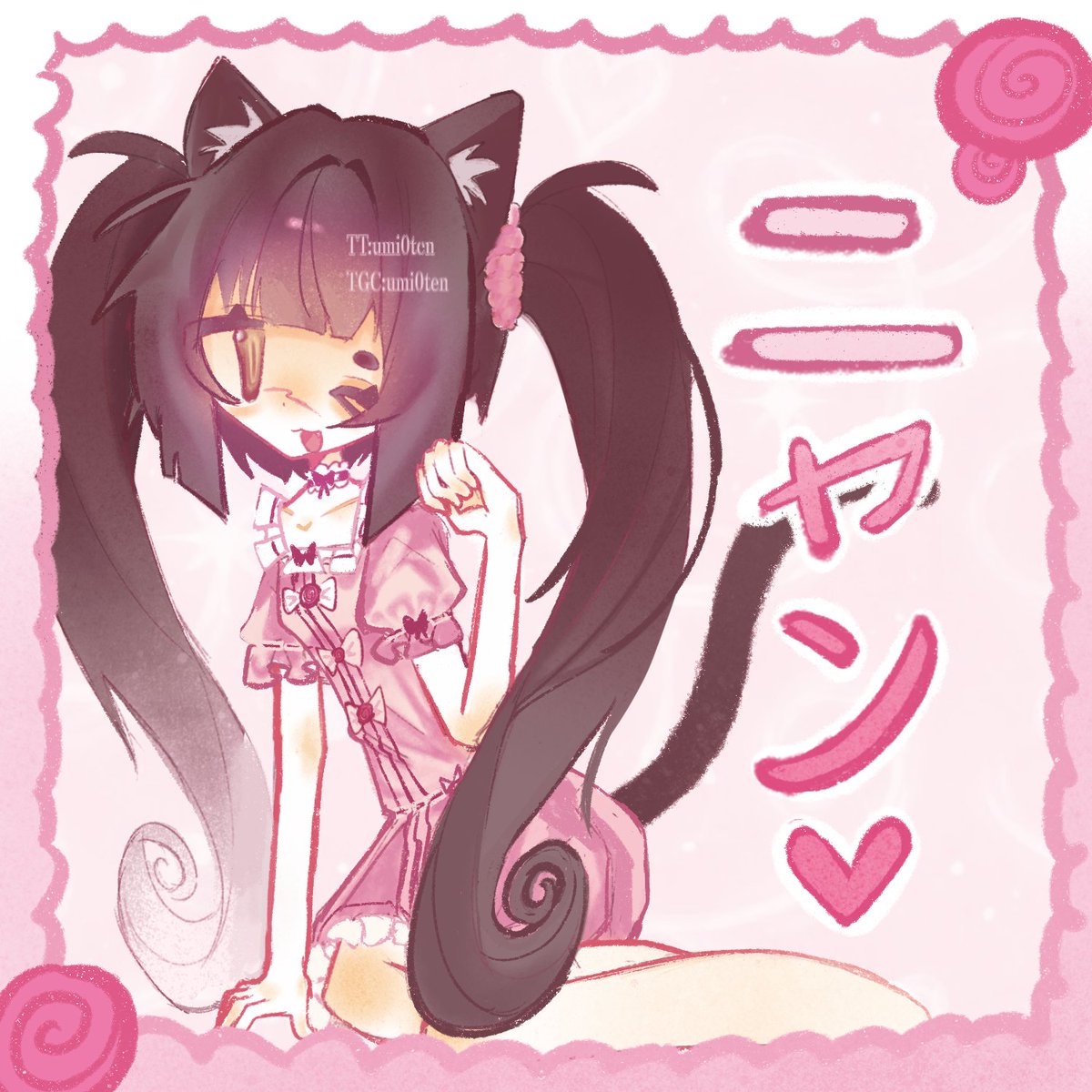 umi0tenshi's tweet photo. #nekopara #chocolanekopara #art https://t.co/fbgPR1vCtX