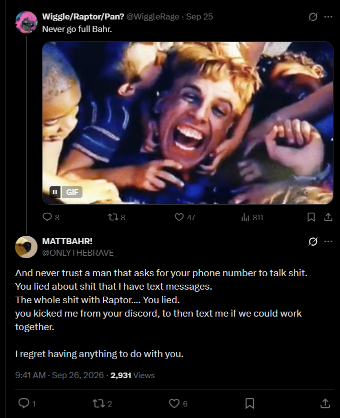 MindyWheelerArt's tweet photo. Bahr loses another internet fwend. 

I missed this piece of hilarity.

#altcg #altcomicsgate #comicsgate #tards https://t.co/4tmIK7RD0U