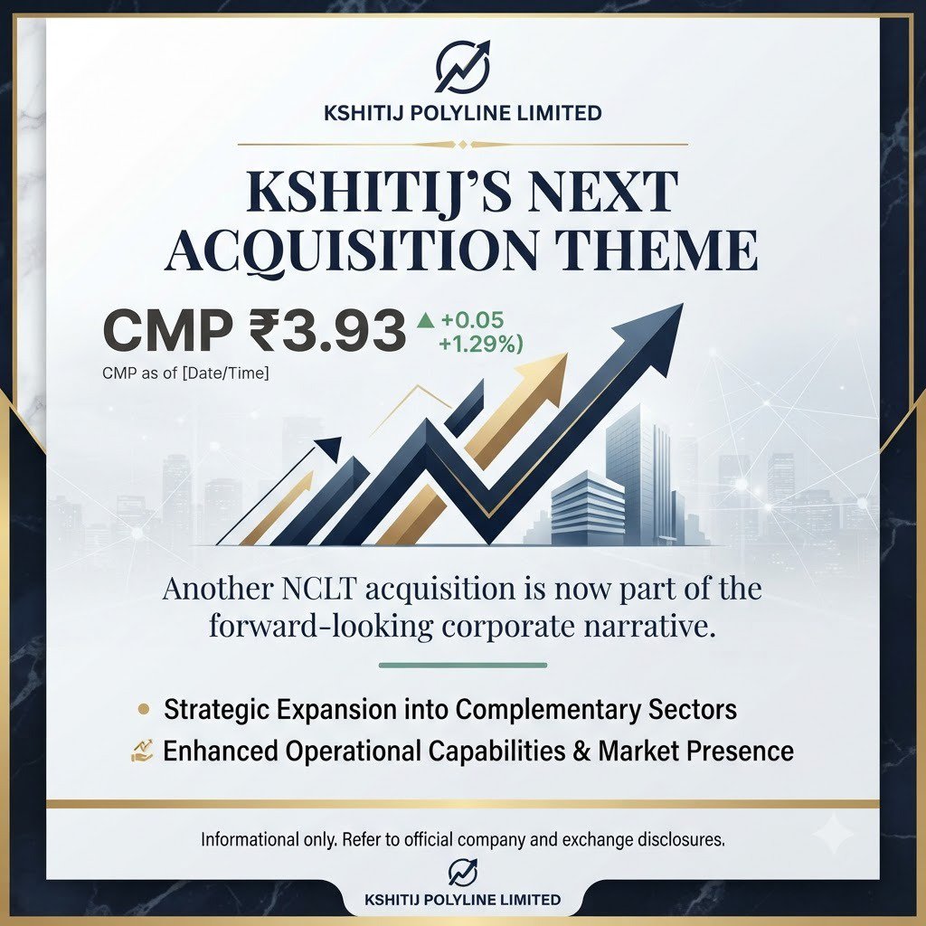 _ShivaM9's tweet photo. Kshitij Polyline CMP ₹3.93 — log pooch rahe hain "why this matters?" Omkar NCLT acquisition, relisting trigger, recycling plant land, plastics business, debt repayment. #Multibagger_Nse_Stock https://t.co/hSxuxNzgOW