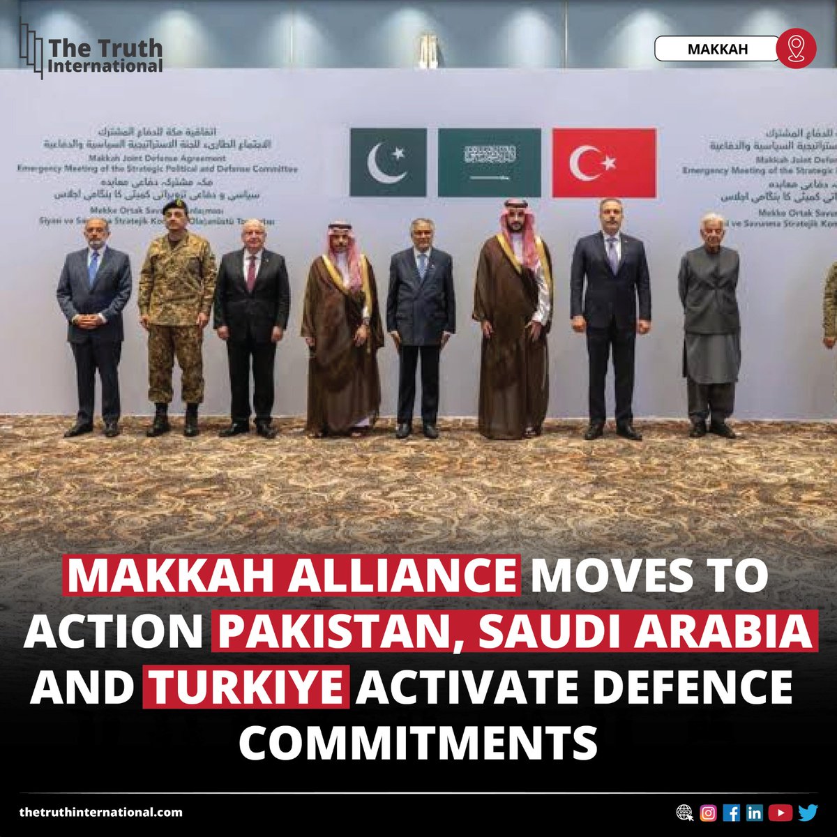 ttimagazine's tweet photo. Makkah Alliance Moves To Action Pakistan Saudi Arabia And Turkiye Activate Defence Commitments
CLICK HERE: https://t.co/fCGKanMXzF
#Makkah #Alliance #Moves #Action #Pakistan #SaudiArabia #Turkiye #Activate #Defence #Commitments #TTI https://t.co/ImPDDJHrW7