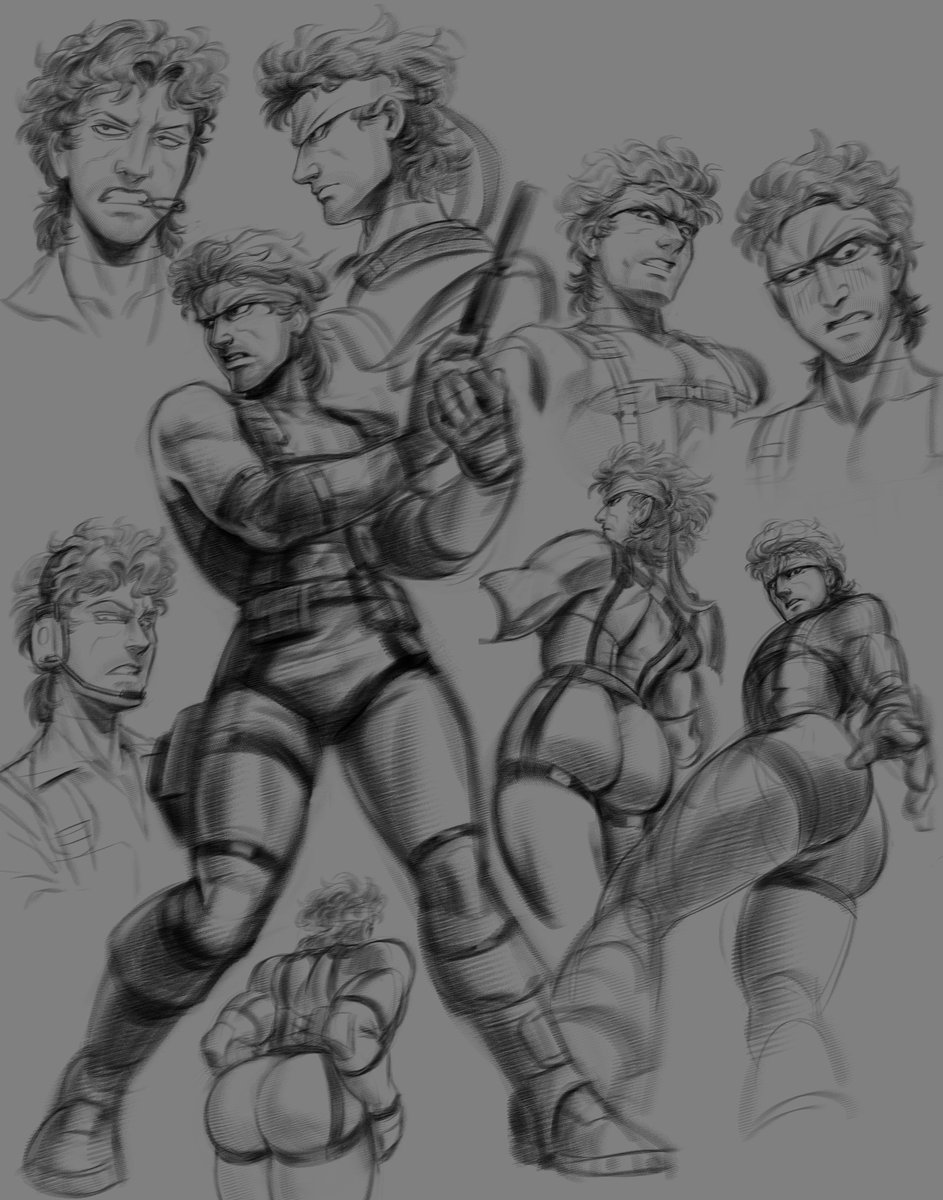 Miles_Mandel's tweet photo. relearning how to draw snake #mgs https://t.co/33RcE81uKC
