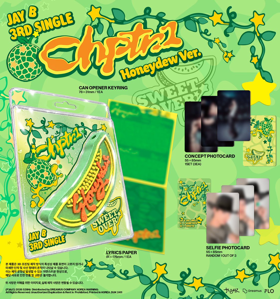 528hzkr's tweet photo. JAY B 3rd Single ‘Chptr. 1’
Dual Ver. / Honeydew Ver.

🍈 PRE-ORDER
2026.10.06 3PM ~ 10.26 11:59PM (KST)
🔗 PRE-SALE Link TBA

2026.10.27 6PM (KST) RELEASE

#JAYB #제이비 #528Hzkr 
#Chptr1 #Honeydew https://t.co/vfBPLZYBvm