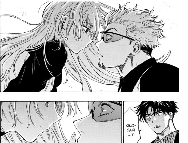 senjogt's tweet photo. Kinosaki and Gero really thought Beppu would lose interest after finding out Kinosaki was a man, only for him to PROPOSE Gero’s face when he realized someone might actually steal Kinosaki away from him LMAOOO https://t.co/eJcdAWqjqT