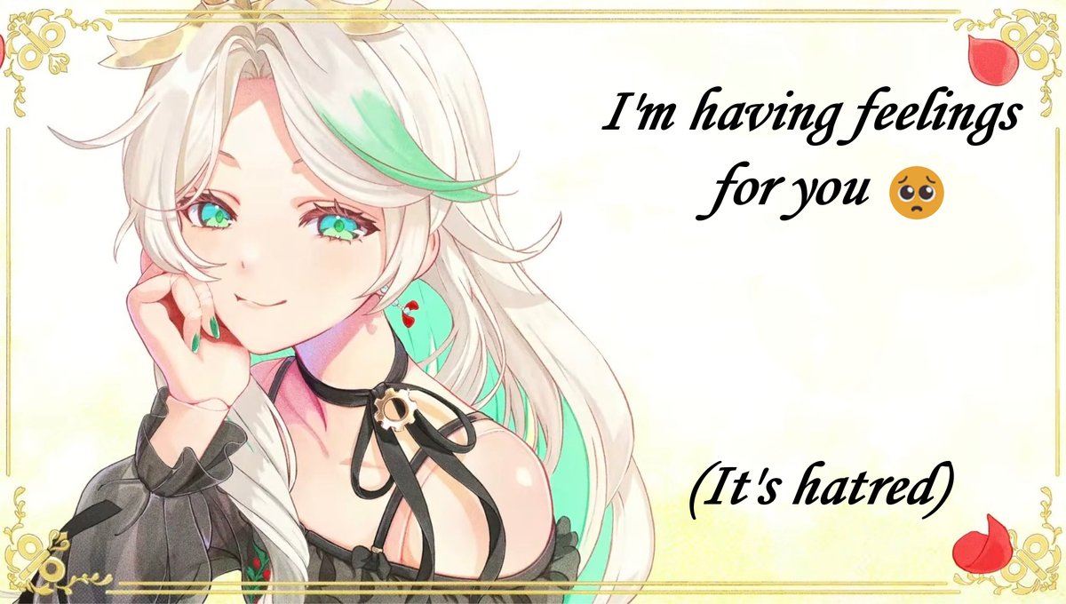 AcediaRex's tweet photo. She's having feelings for you https://t.co/VyLCJeGNSP
