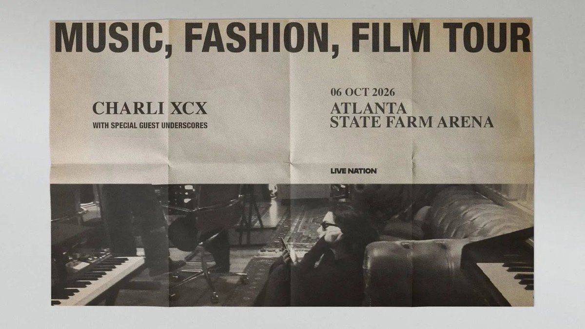 xcxsource's tweet photo. TONIGHT! Atlanta is SOLD OUT! 🖤
@StateFarmArena #MFFTourATL
Doors | 6:30pm
Underscores | 7:30pm
Charli xcx | 9pm
Times subject to change. https://t.co/SjaRtN5PaP