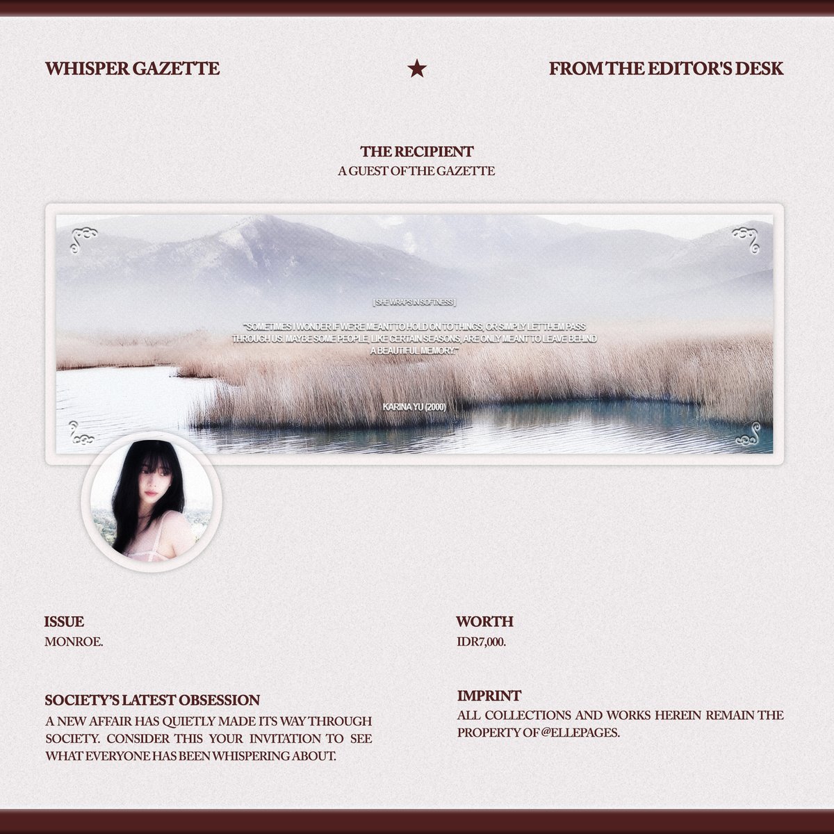 ellepages's tweet photo. Spread the news, thank you! 

Captured in three pieces layout of Monroe with two faceless, Younjung and Karina as the muse! You know where to stop by to take them home.  [#zonauang] https://t.co/mBKMf0Wxqw