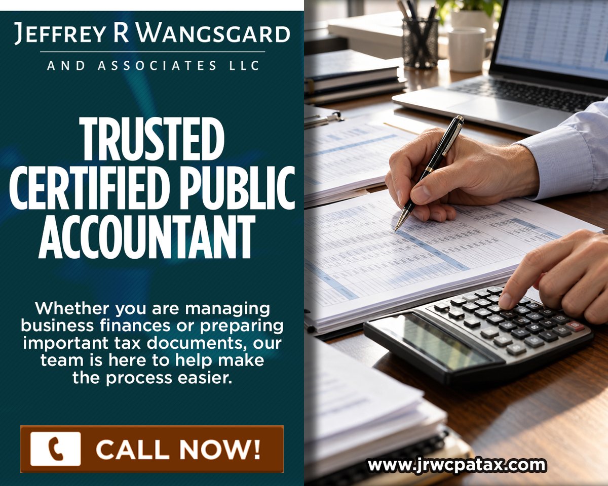 WangsgardCPA's tweet photo. 💼 Need a trusted certified public accountant Logan? We provide professional tax, payroll, and bookkeeping support with personalized service. Connect with a team focused on your financial needs. 📊

🌐 https://t.co/ZhmyK1C0Oh

#CertifiedPublicAccountantLogan https://t.co/B7t8qru6pa