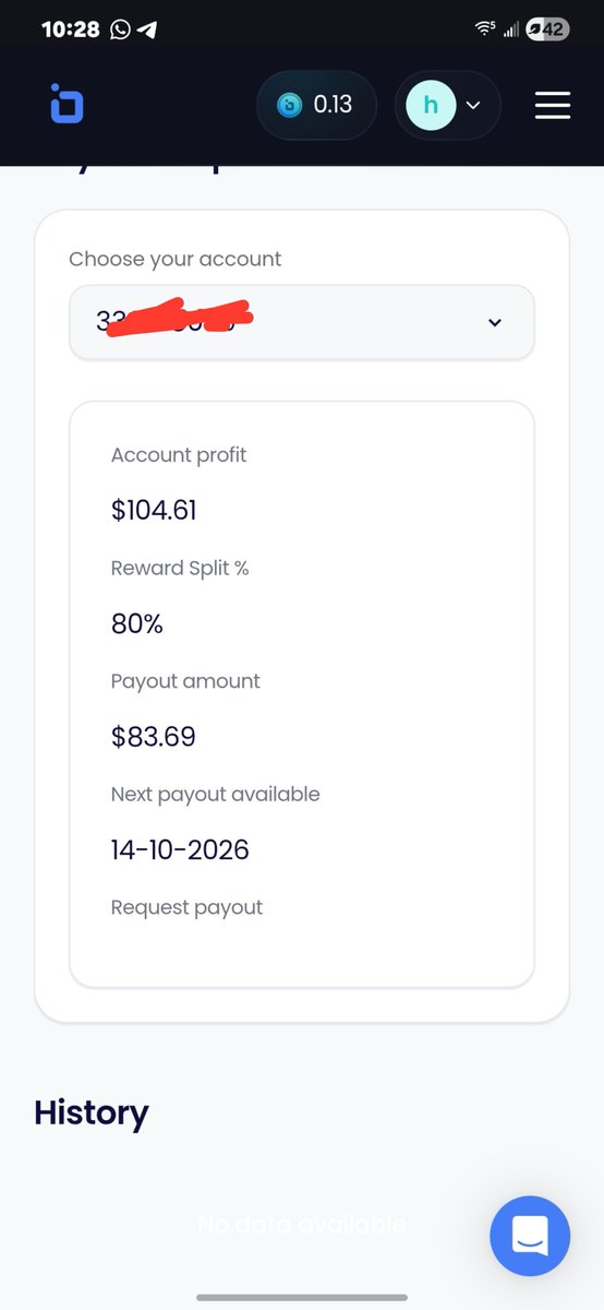 H3N_M1's tweet photo. First ever payout request will be from @BrightFunded 
On 14th 
Hope they pay https://t.co/Mp5hqpIjWh