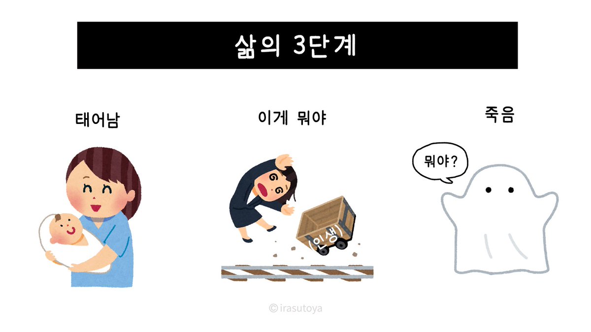 Irasutoya_kr's tweet photo. 천방지축 어리둥절 빙글빙글 돌아가는 삶 https://t.co/RJjpmbOxze