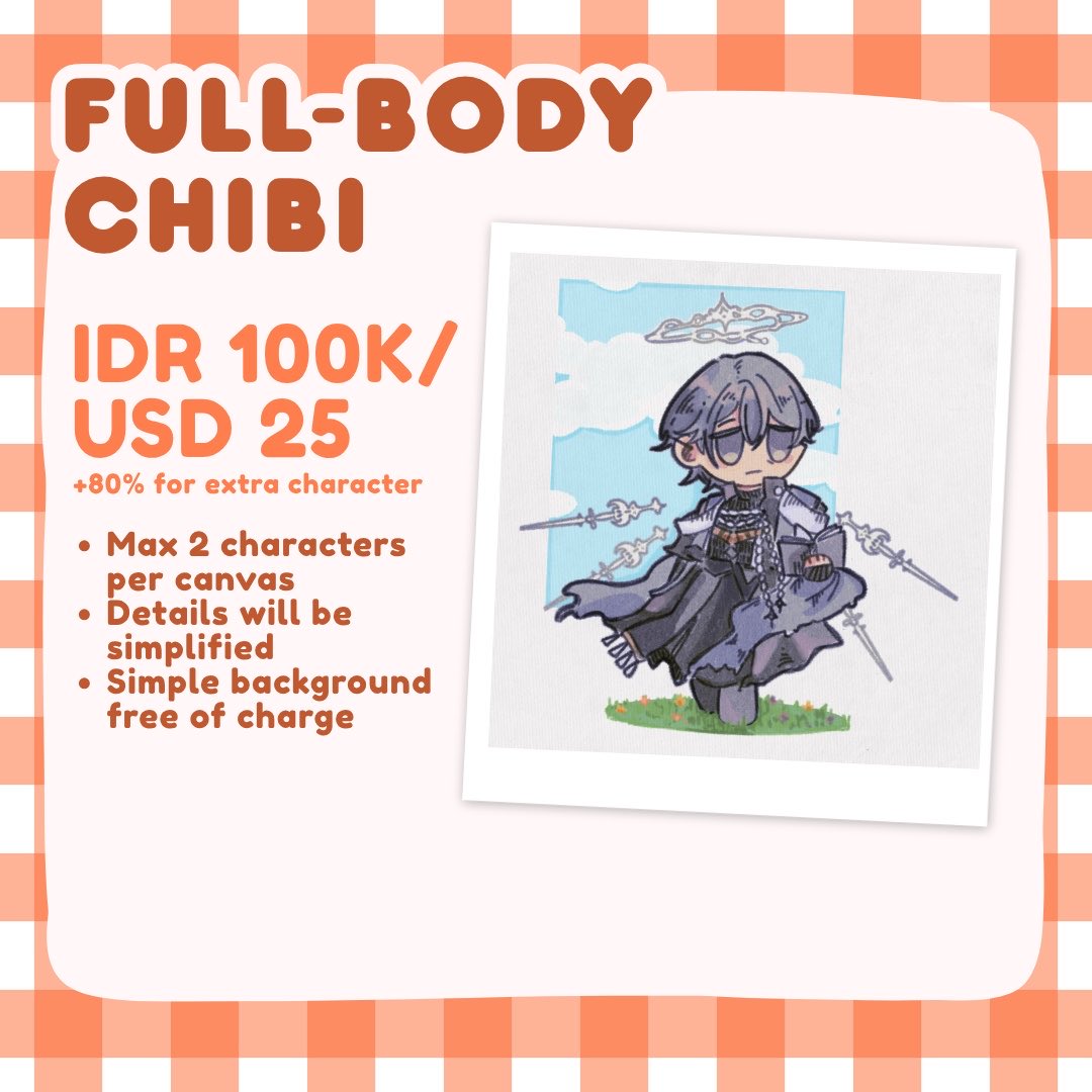 TUNAdikaleng's tweet photo. ☆*:.｡. chibi comms open ٩(๑❛ᴗ❛๑)۶
[RT and likes are very appreciated!]

I am opening comms for these chibi menus below both for local and intl!

For local: DM me ♪
Intl order please use my vgen below ⬇️

#artidn #vgencomms #commissionsopen https://t.co/vu8it8rkfq