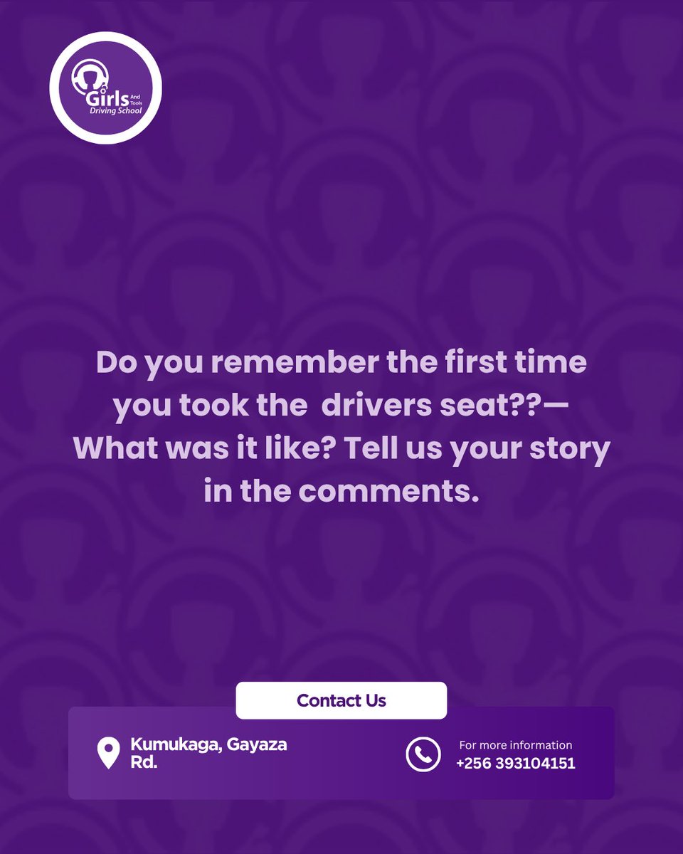 GirlsandTools's tweet photo. Do you remember the first time you took the driver’s seat? 

Were you nervous, excited, or a little bit of both? Tell us about your first driving experience in the comments. 👇🏾

#GirlsAndTools #DrivingSchool https://t.co/h0op38jwIQ