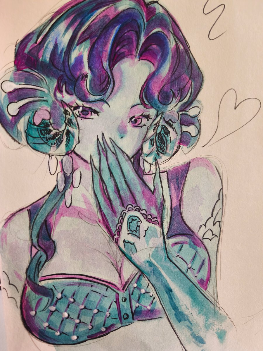verneinder's tweet photo. #Reverse1999 #AnjoNala doodle i did in class https://t.co/8FpYPpBUyq