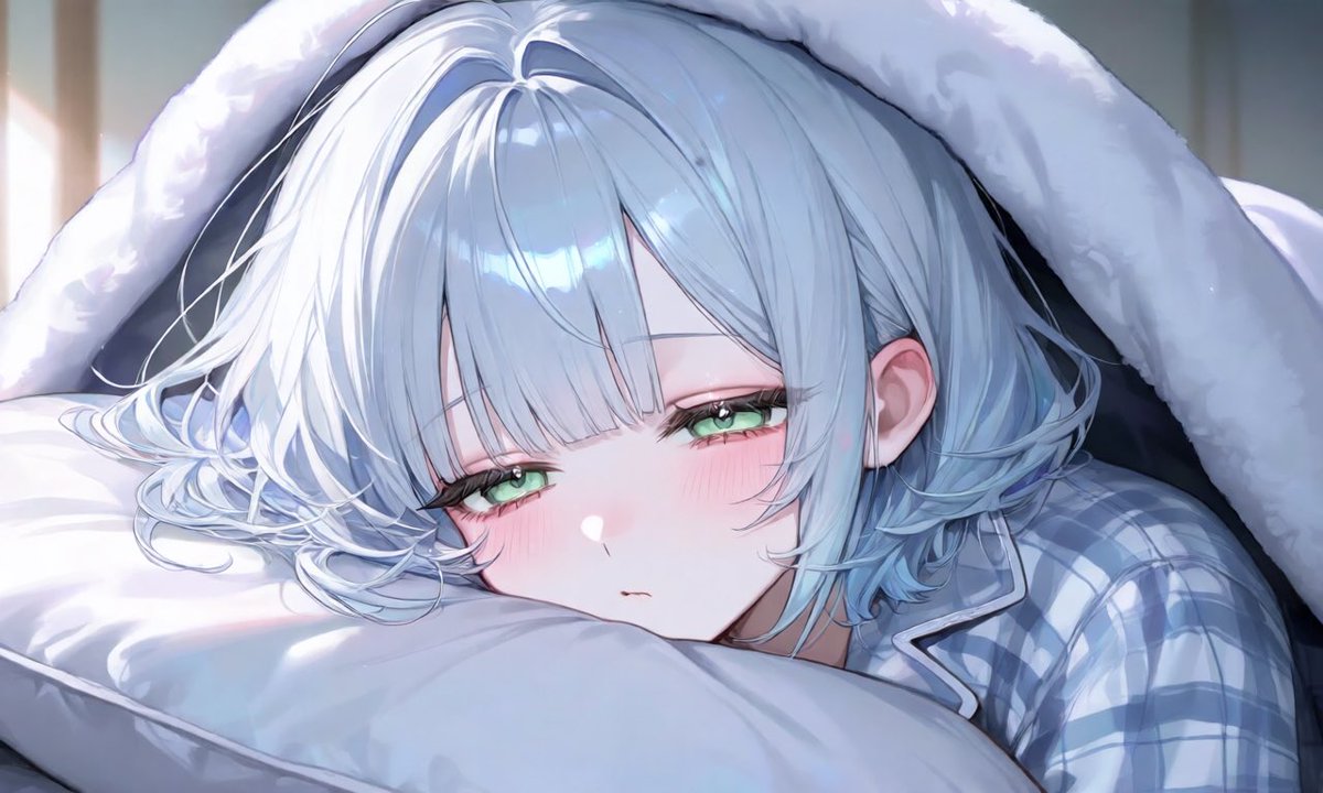 Bell_chan125's tweet photo. 【プロンプト配布】

「寒いから布団から出たくない…｣
 
布団にくるまってる子が作れます〜

Tsubakiの横画面生成推奨‼️
布団の色変えられます(💠)こうなってる所に好きな色入れてください〜！

パクリの意図✖️既出でしたら教えてください🙇‍♀️リプにプロンプトはります！ https://t.co/UtUgms9J52
