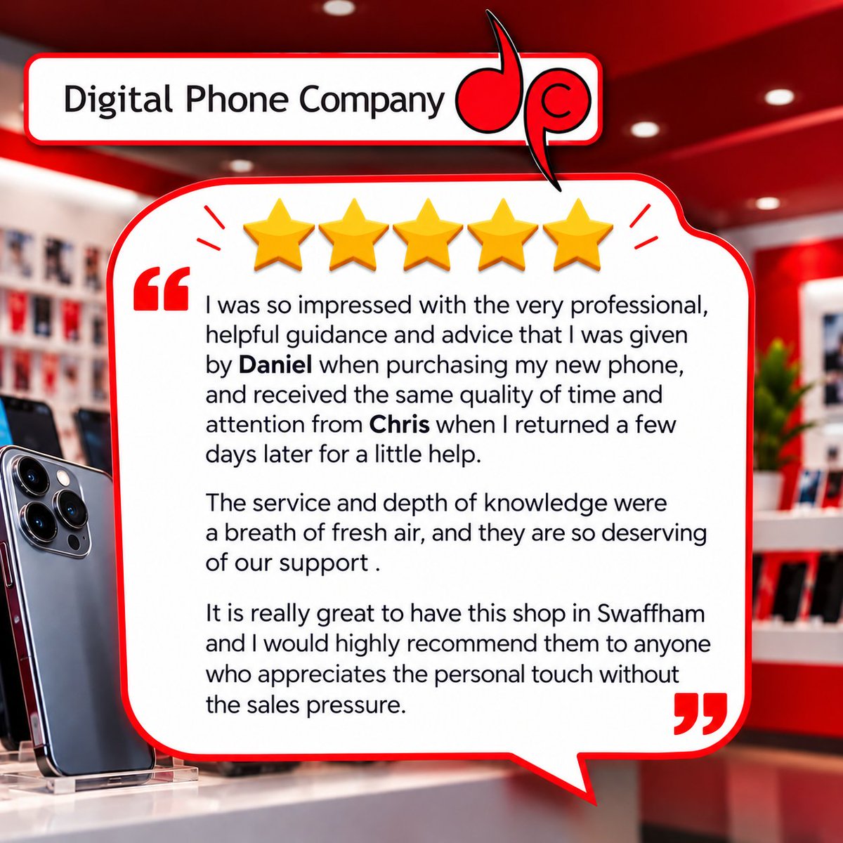 DigitalPhoneCo's tweet photo. Thankyou to all our customers who take the time to leave a review. ⭐⭐⭐⭐⭐ https://t.co/JMZinMr5cV