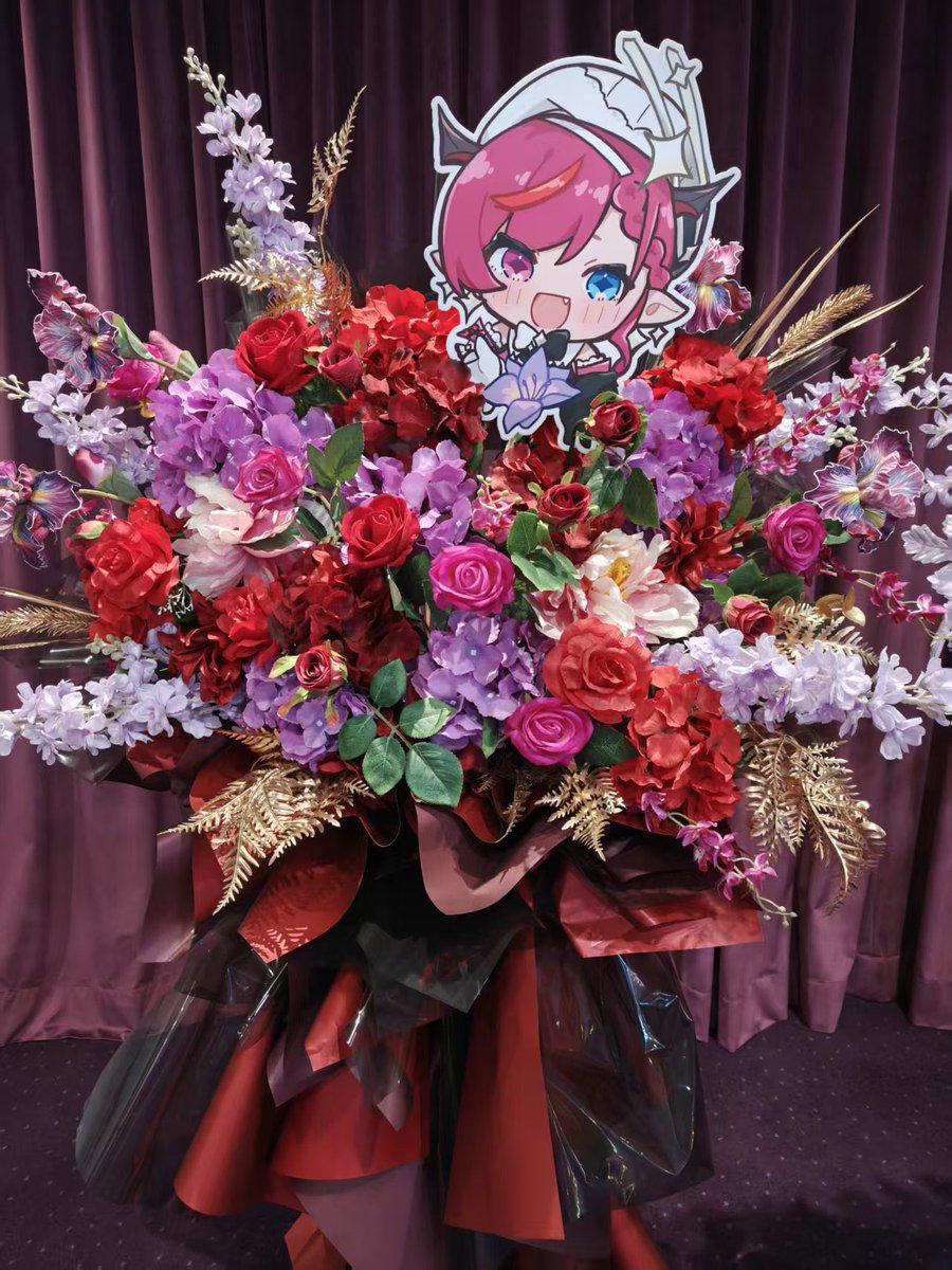 gravtmy's tweet photo. Flowerstand for IRyS HOPE beyond the stars watchalong now displaying at TGV Velocity！ 
Come take a look🫶
Art by @izuuumi831 https://t.co/3xDLq2C1zt