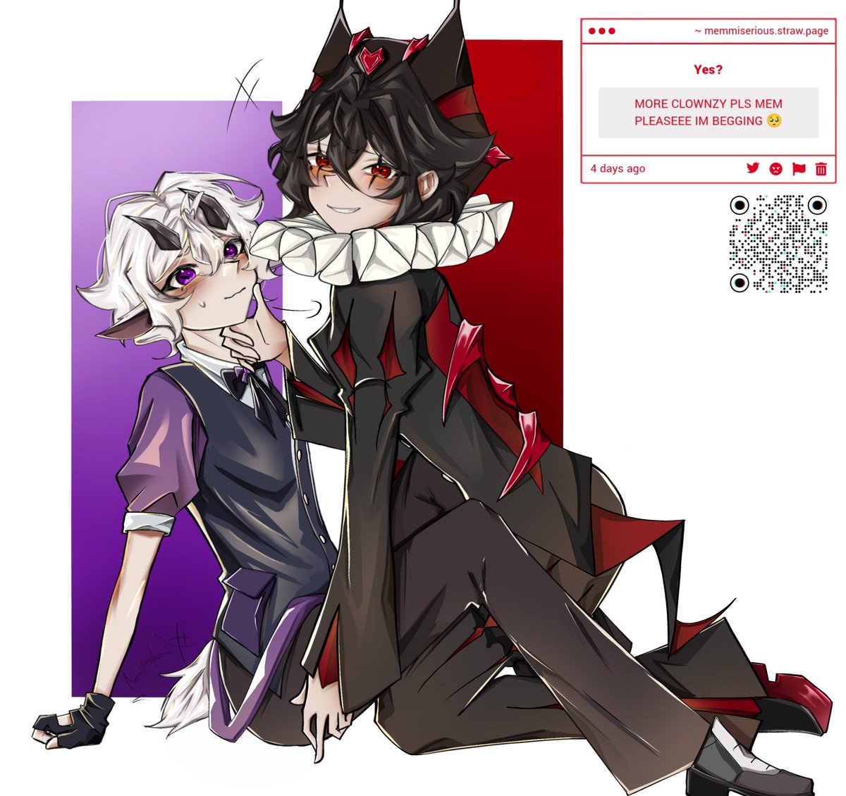Memblades's tweet photo. Fem Clownzy budget all when to the designs instead of the actual drawing, dang it. https://t.co/5OMFpOJLHS