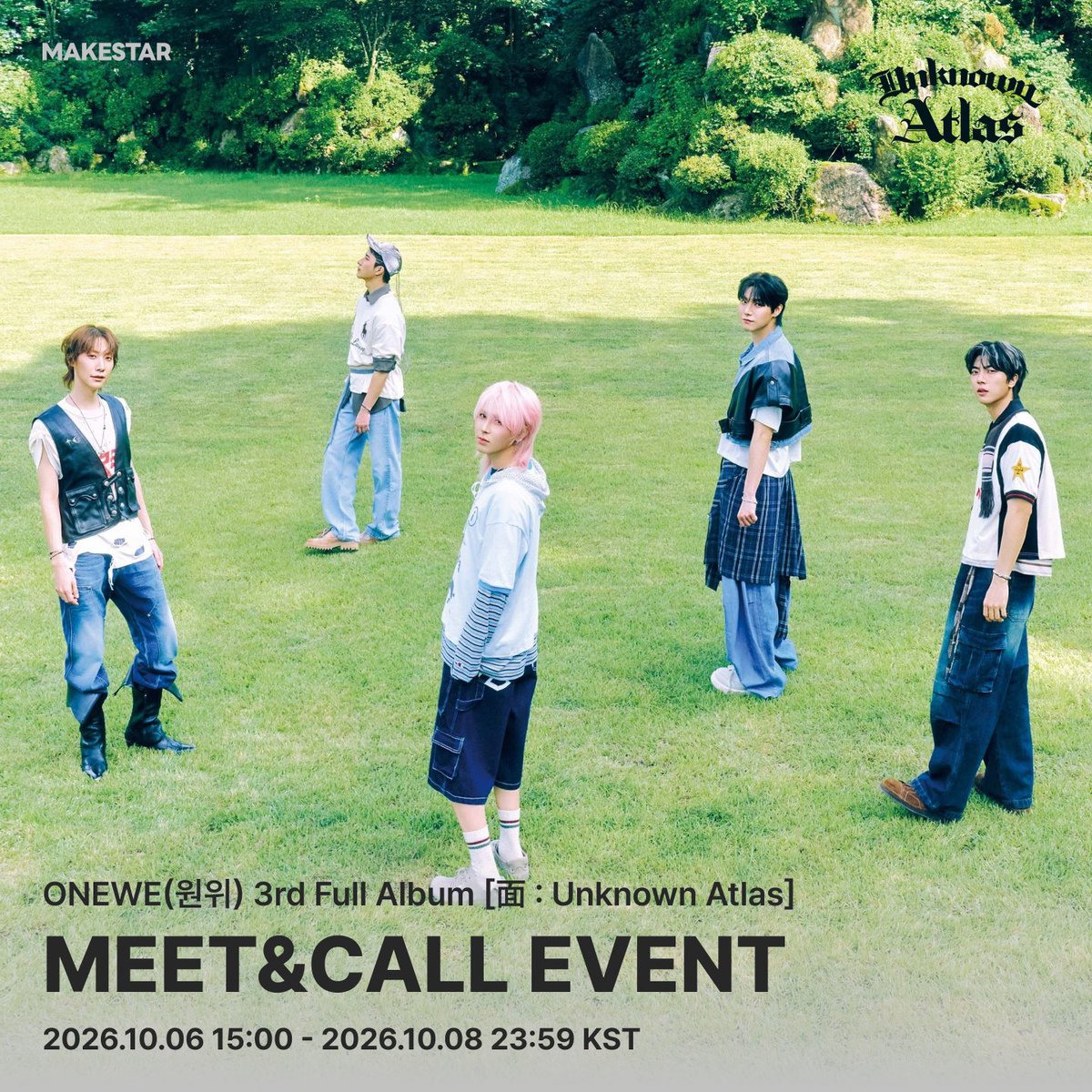 Makestarcorp's tweet photo. #원위
#ONEWE 3rd Full Album [面 : Unknown Atlas] MEET&amp;CALL EVENT OPEN! ❤

🪽대면 응모자 전원 셀카 포토카드 (천사 ver.)
😈영통 응모자 전원 셀카 포토카드 (악마 ver.)
❣️당첨자 전원 사인 유닛 포토카드 (천사 &amp; 악마 ver.)

📅~ 2026.10.08 23:59 (KST)
🔗https://t.co/4AcSlqdxkv https://t.co/BsA1HGTFVs