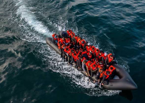 Patricia344130's tweet photo. 1500 illegals since Friday &amp; more on their way today.

We can only conclude you will continue to welcome them whilst gaslighting us saying ‘numbers are down’.

Liars- both of you.
@ShabanaMahmood 
@andyburnham 
You hate this country. https://t.co/0aUeD2V4yQ